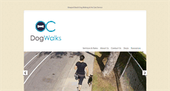 Desktop Screenshot of ocdogwalks.com