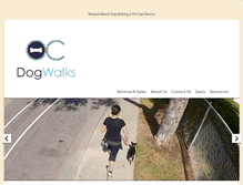 Tablet Screenshot of ocdogwalks.com